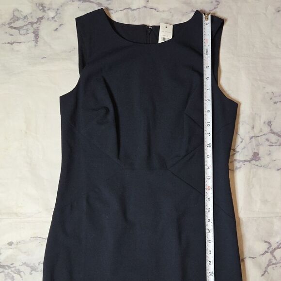 Ann Taylor Navy Sleeveless Midi Dress - Picture 4 of 9